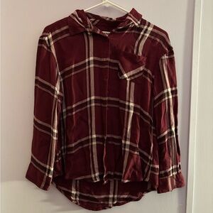 burgundy flannel